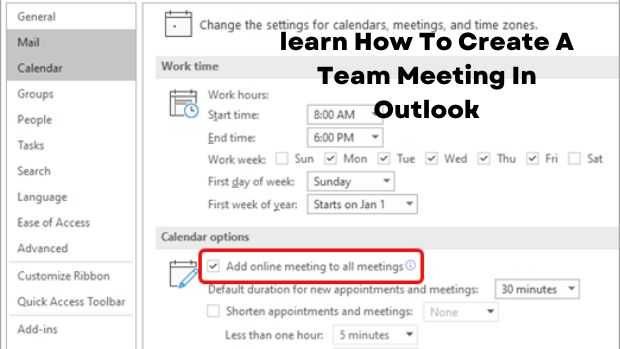 How To Create A Team Meeting In Outlook